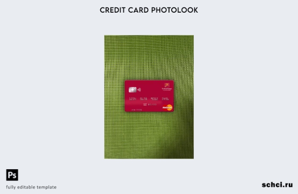 цифровая загрузка Гренада CBIC mastercard фотовид переднего шаблона